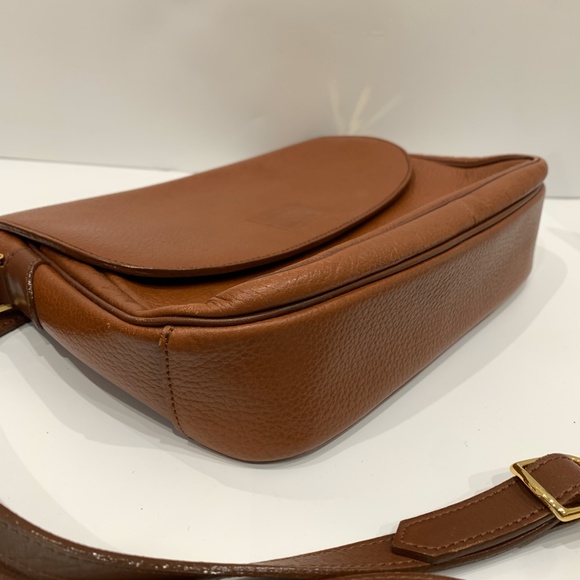 Burberry Brown Leather Shoulder Bag Sku#85019 (Gently used, mold) - Picture 7 of 13